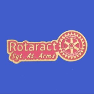 Rotaract Cut Shape Lapel Sgt-at-Arms