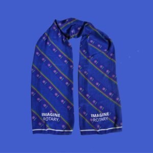 Theme Scarf Oblong Stripes with Logo